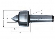 Токарный вращающийся центр ROHM Тип 604 H с закаленным и  шлифованным корпусом (MKS - с углом при вершине 60°)