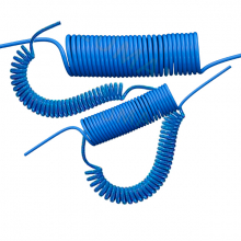 Трубка (шланг, рукав) спиральная полиуретановая с прямыми отводами - UC Pneumax (Пневмакс)