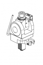 SAU0770120 Радиальный приводной блок с регулируемым углом наклона и дисплеем +/-90° VDI40 ER20