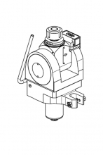 SAU0771120 Радиальный приводной блок с регулируемым углом наклона и дисплеем +/-90° VDI40 ER20